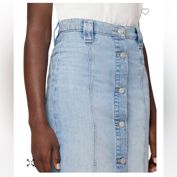 HUDSON Button-Front Denim Pencil Skirt SIZE 26 - Picture 3 of 11